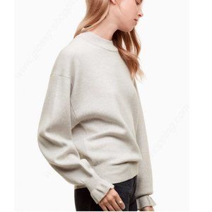 Aritzia Wilfred Dourdan Sweater Heather Birch